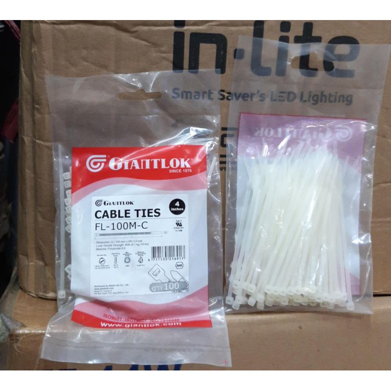 Jual GIANTLOK CABLE TIES PENGIKAT KABEL 100MM Shopee Indonesia