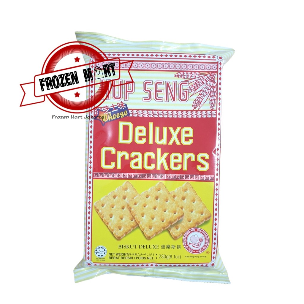 Jual HUP SENG Cheese Crackers 230 Gr / Hupseng Keju / Hupseng Biscuit