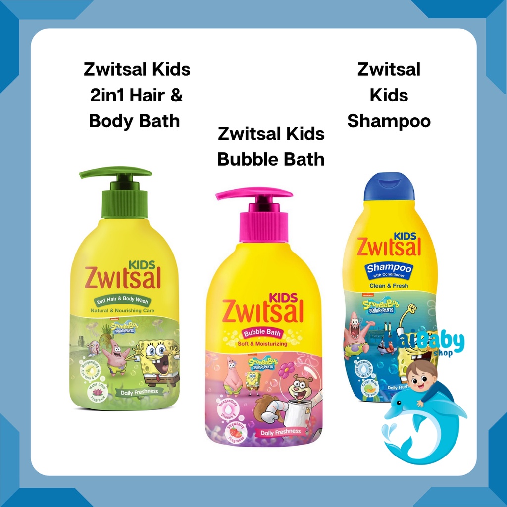 Jual ZWITSAL KIDS 2in1 HAIR & BODY WASH / ZWITSAL KIDS BUBBLE BATH