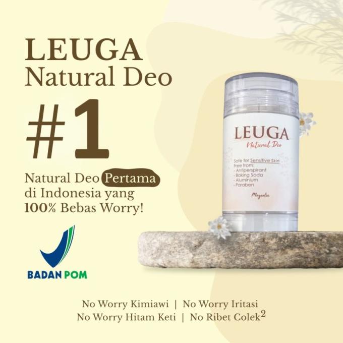 Jual Leuga Natural Deodorant Deo Organik untuk Kulit Ketiak Sensitif