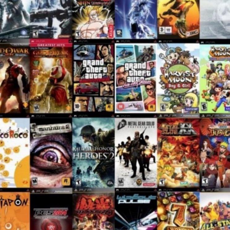 Jual [Art. 5] SONY PSP 3000 SLIM CFW 6.61 PERMANENT FULLSET FULL GAMES