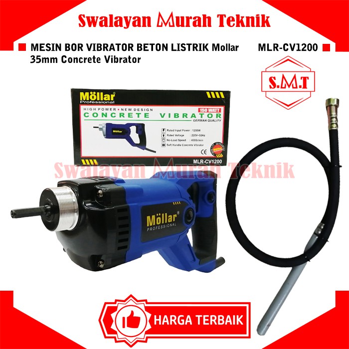 Jual Mesin Bor Vibrator Beton Listrik MOLLAR CV1200 M35 Concrete