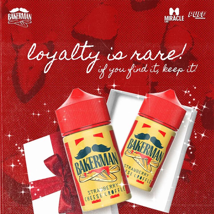 Jual Bakerman V2 60ml 3mg 6mg Strowberry Cheese Croffle Liquid Freebase