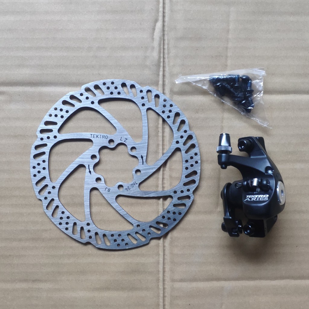Jual Disc Brake Mekanik Tektro Aries Belakang Hitam Shopee Indonesia