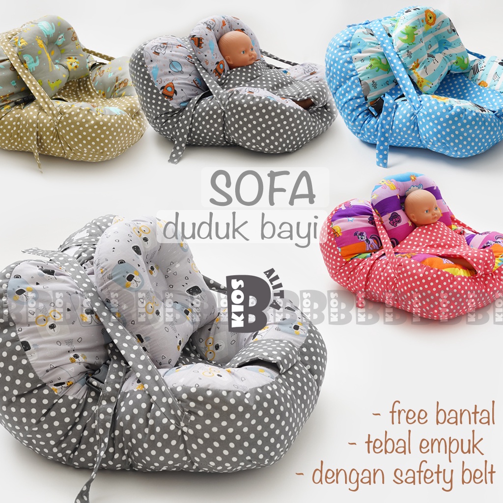 Jual [FREE TAS PACKING] SOFA BAYI JUMBO DENGAN SABUK PENGAMAN GESPER