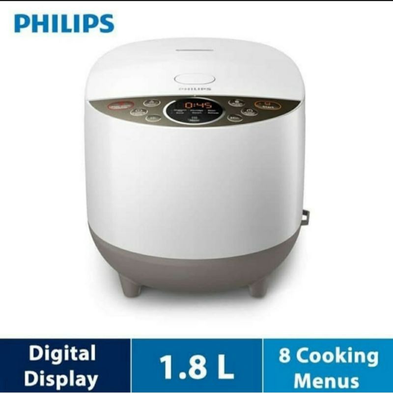 Jual PHILIPS DIGITAL RICE COOKER HD 4515 1,8 LITER COATING MAGIC COM