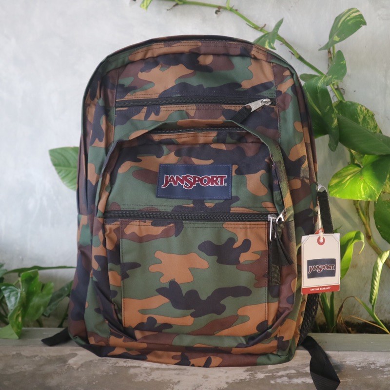 Jual Tas Jansport big student surplus camo original Shopee Indonesia