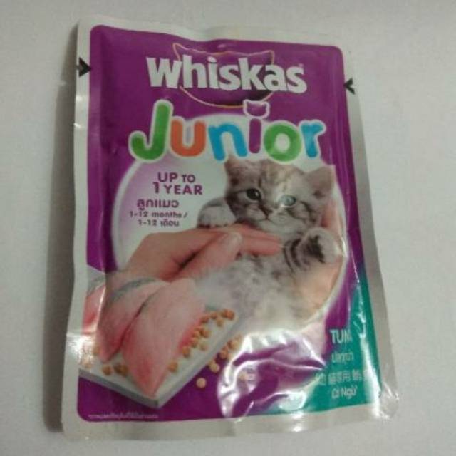 Jual Whiskas junior sachet tuna 85gr Shopee Indonesia