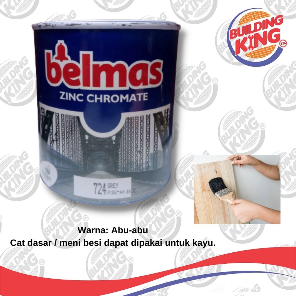 Jual Cat Dasar Meni Besi Belmas Avian Zinc Chromate Bellmas Abu Grey