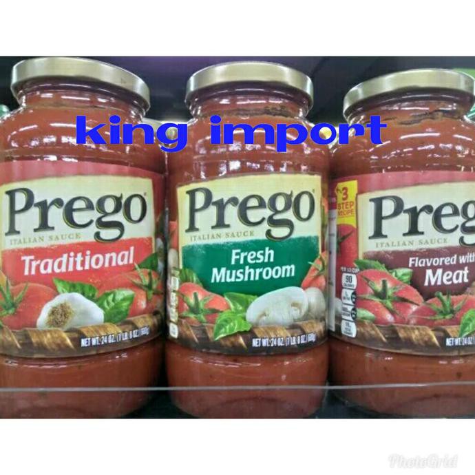 Jual Prego Spaghetti Sauce Traditional,Fresh mushroom, meat 680ml