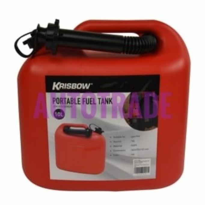 Jual Jerigen Bensin Solar Plastik Fuel Gasoline Tank JerryCan 10 Liter