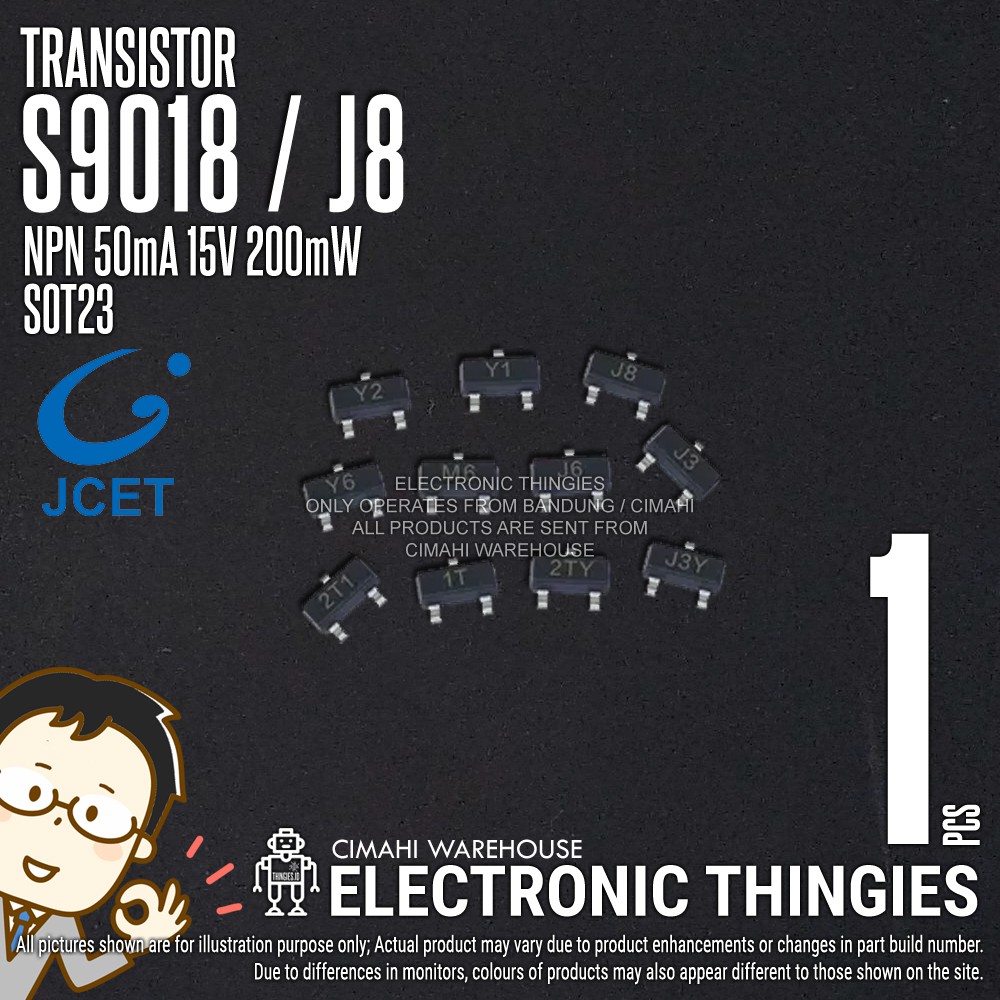 Jual S9018 SOT23 JCET J8 TRANSISTOR SMD Shopee Indonesia