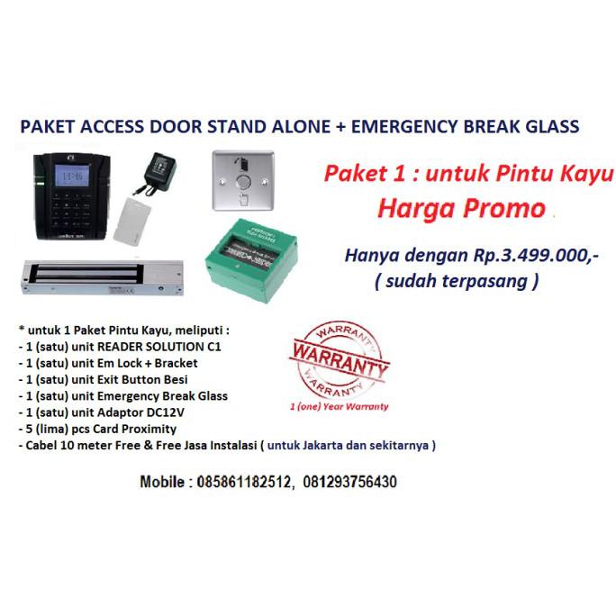 Jual PAKET ACCESS DOOR STAND ALONE SOLUTION C1 + BREAK GLASS Shopee