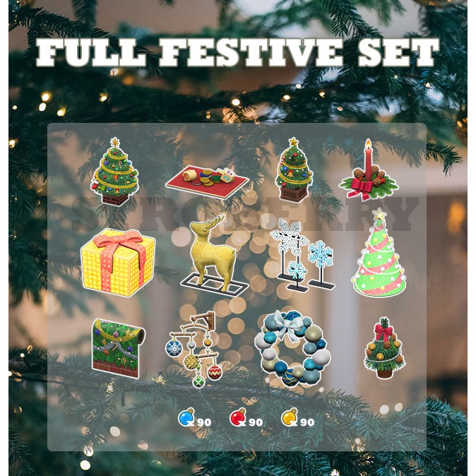 Jual Festive Set ACNH + Material Animal Crossing Shopee Indonesia
