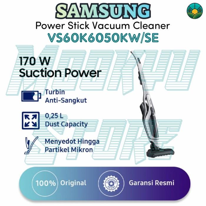 Jual Samsung Powerstick Vacuum Cleaner Vs60K6050Kw/Se With Cyclone