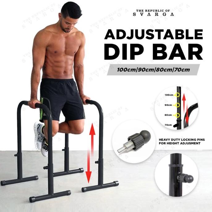 Jual New Adjustable Dip Bar Calisthenic Dipping Crossfit Dips