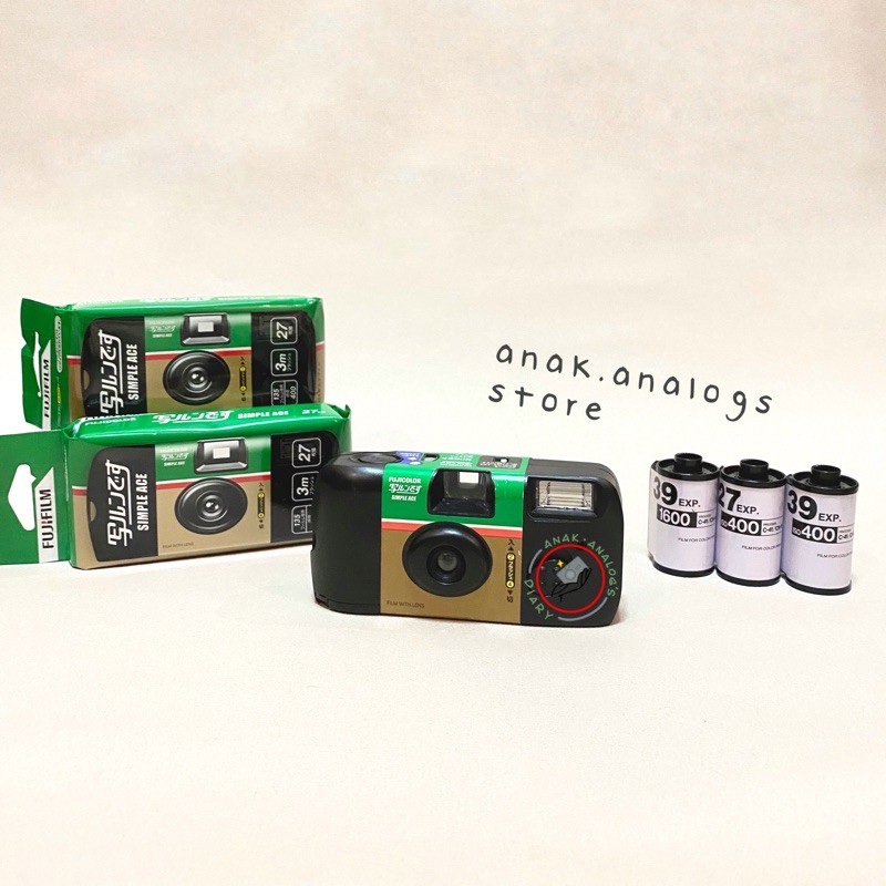 Jual Fujifilm Simple Ace Disposable Camera ISO 400 Exp27 Shopee Indonesia