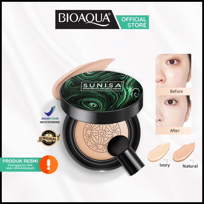 Jual BIOAQUA X SUNISA AIR CUSHION BB CREAM CC CUSHION 20Gr Shopee