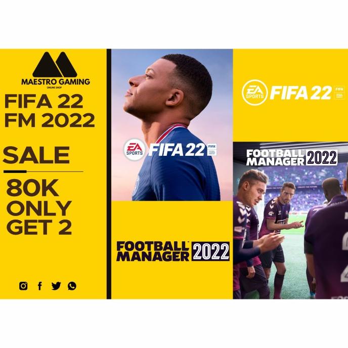 Jual Fifa 22 Pc Original Origin + Football Manager 2022 Pc Original