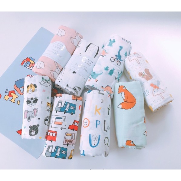 Jual (pimenova) swaddle muslin 70bambbo 30cotton , bedong bamboo