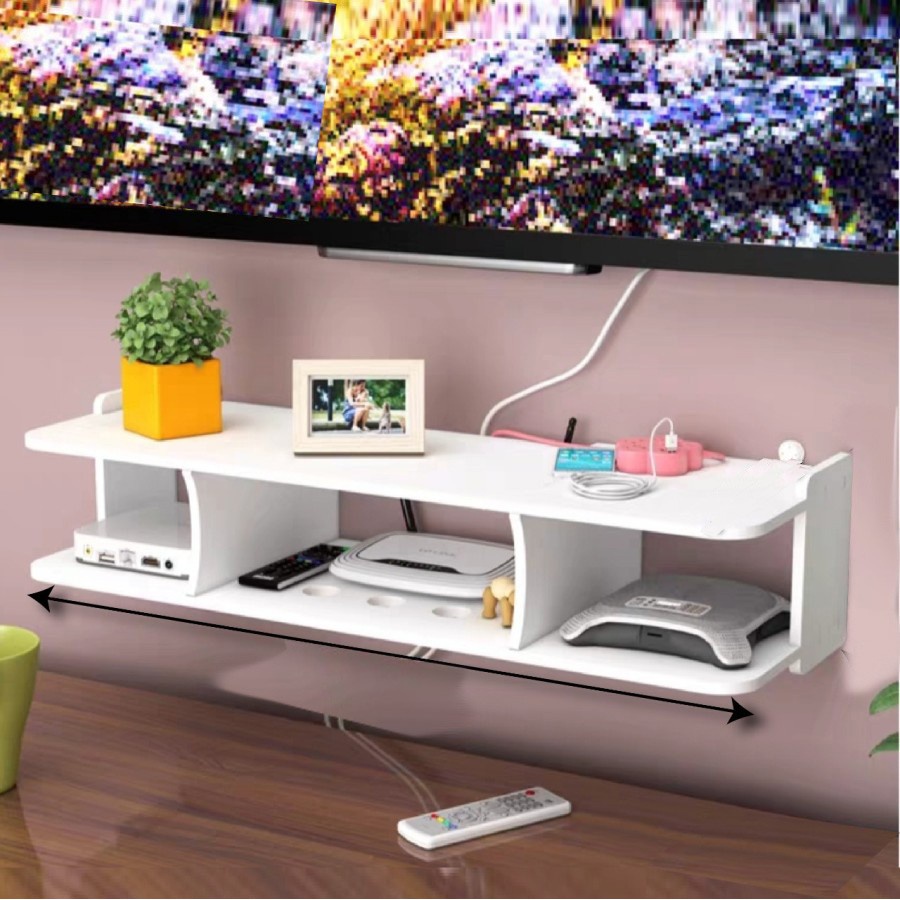 Jual Rak Dinding Gantung Serbaguna Tempat Wifi DVD Recoder PS4 Floating