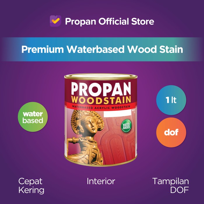Jual PROPAN WOOD STAIN PERNA KAYU DOF Salak Brown Dof Shopee Indonesia