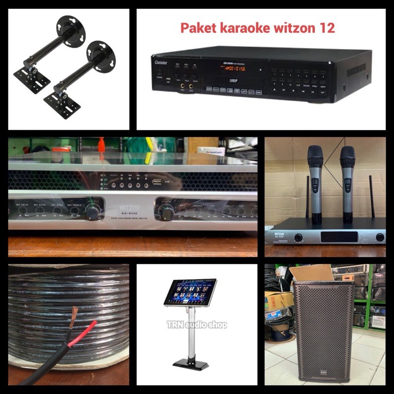 Jual paket karaoke player geisler witzon 12 inch . paket karaoke witzon