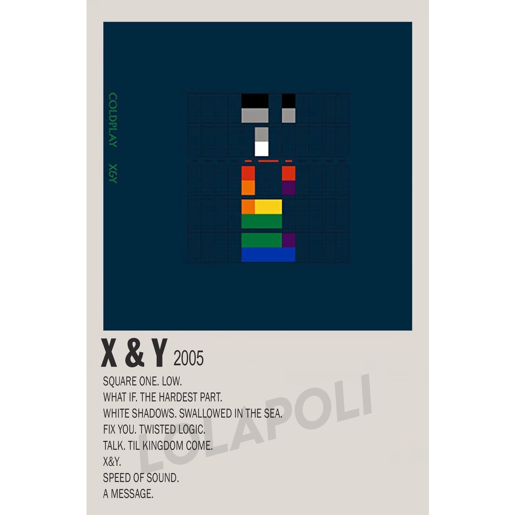 Jual Poster Cover Album X & Y Coldplay Shopee Indonesia