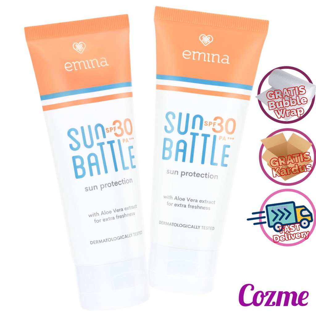 Jual EMINA Sun Battle Protection SPF 30 60ML Shopee Indonesia