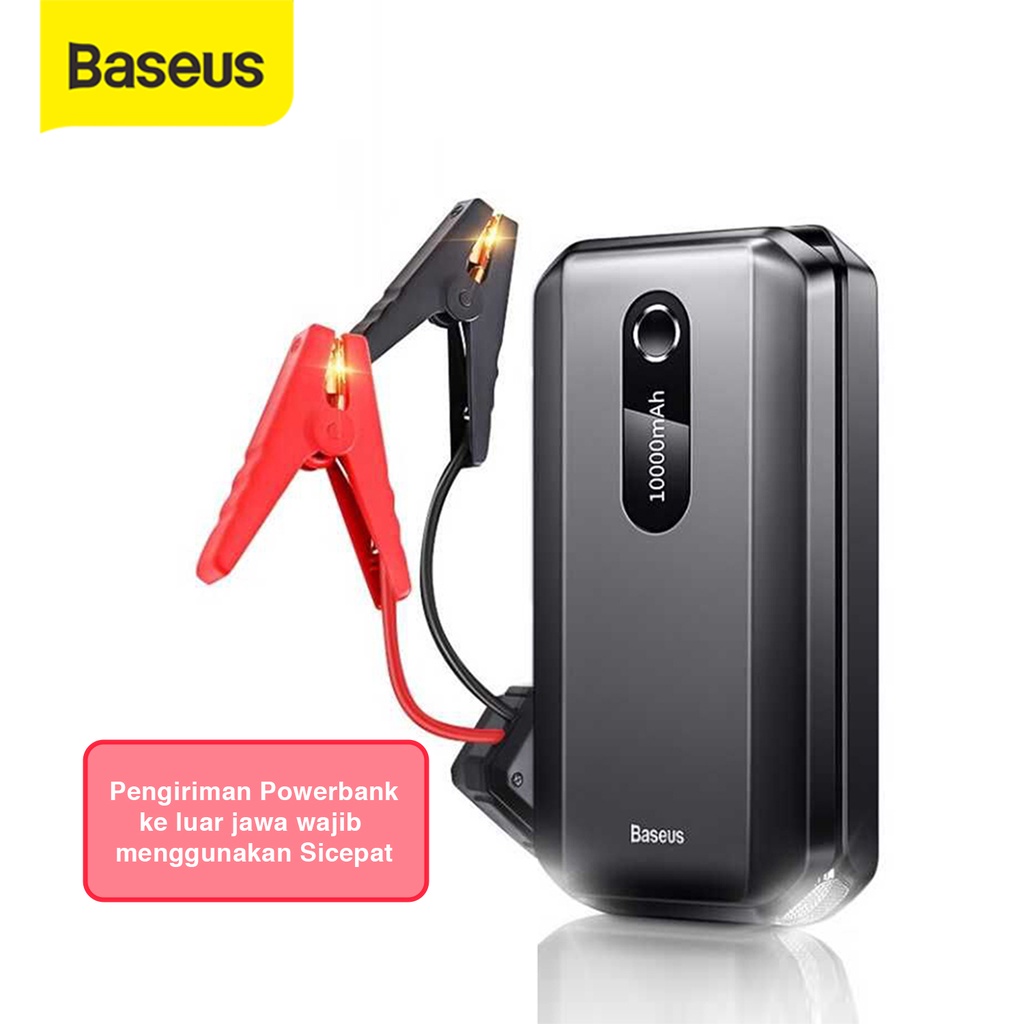 Jual Baseus Power Bank 10000mah Car Jump Starter Aki Mobil Accu Power