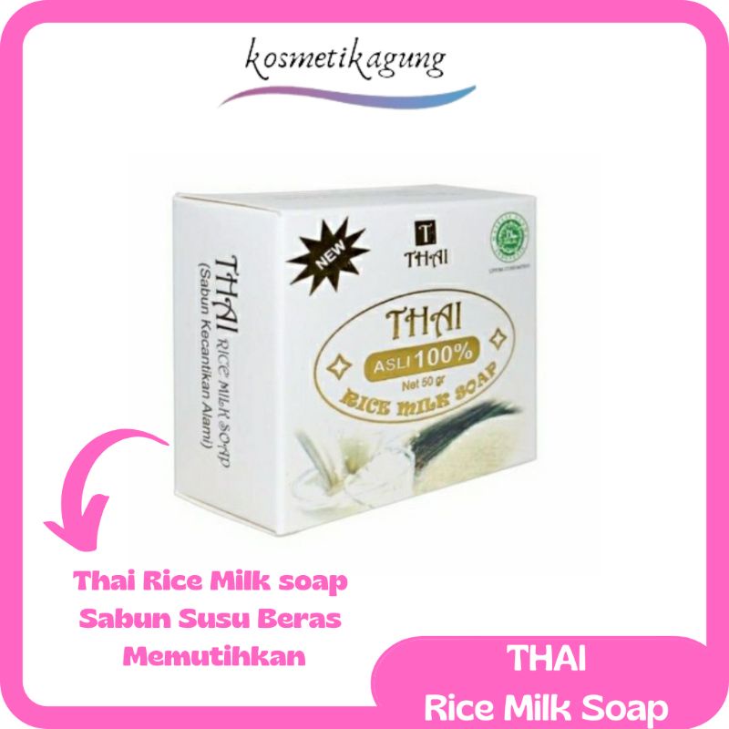 Jual THAI Rice Milk Soap Sabun Susu Beras 50 gr Shopee Indonesia