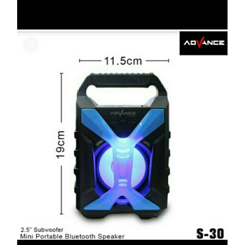 Jual music box mp3 music player bluetooth advance s30 portable speaker