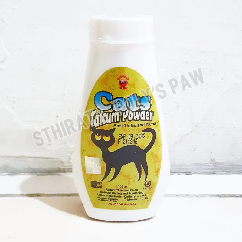 Jual Cats Talcum Powder Anti Ticks and Fleas Shopee Indonesia