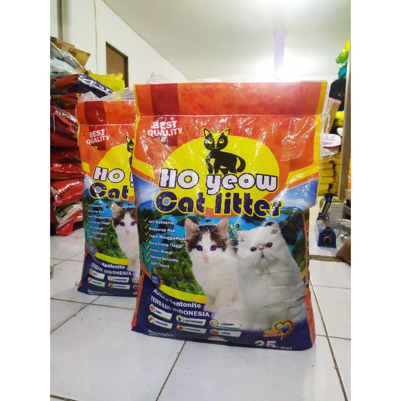 Jual Pasir Ho Yeow 25L All Variant / Pasir Kucing Gumpal Wangi Ho Yeow