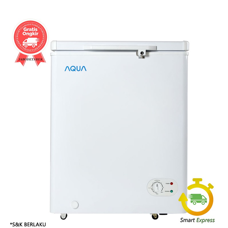 Jual CHEST FREEZER AQUA AQF100W / AQF 100 W / AQF 100 (1 PINTU / 100 LITER) Shopee Indonesia