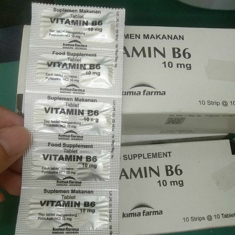Jual Vitamin B6 10mg kimia farma 10 Tablet Shopee Indonesia