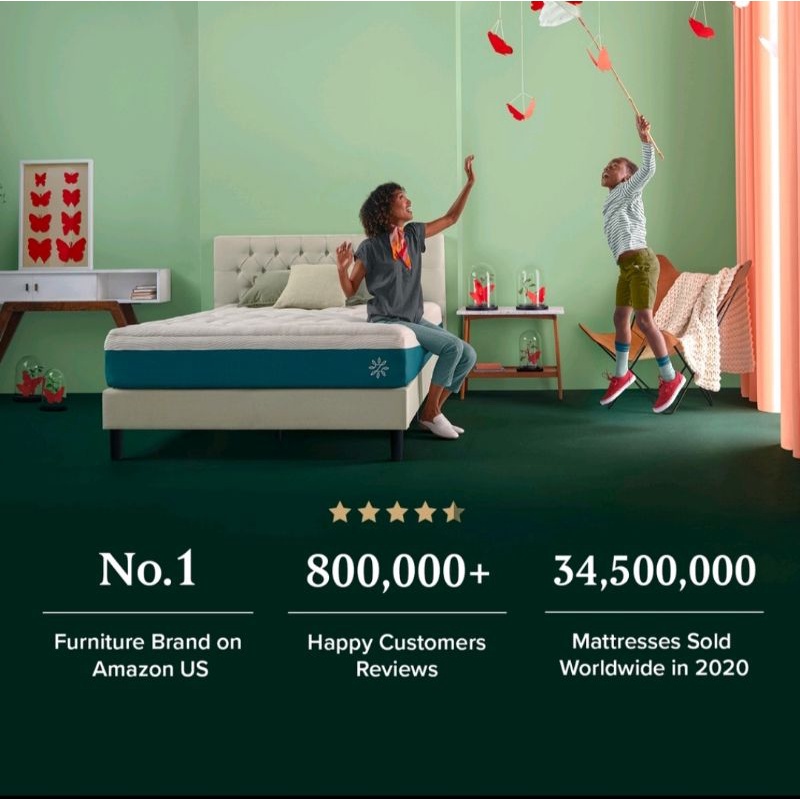 Jual NEW KASUR ZINUS SPRING BED DELUXE TEBAL 25 CM Shopee Indonesia