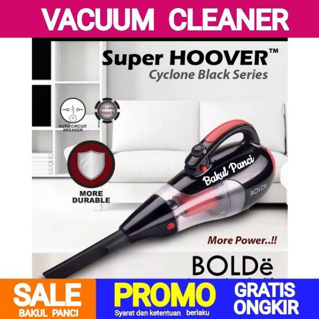 Jual BOLDe SUPER HOOVER BLACK COLOR EDITION CYCLONE VACUUM CLEANER 2 IN