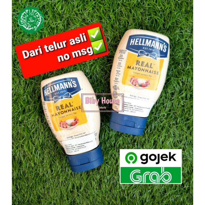 Jual MAYONNAISE HELLMANN'S REAL MAYO 280 gr HELMANS MAYONAISE/ SAOS MAYO ASLI DAN HALAL Shopee