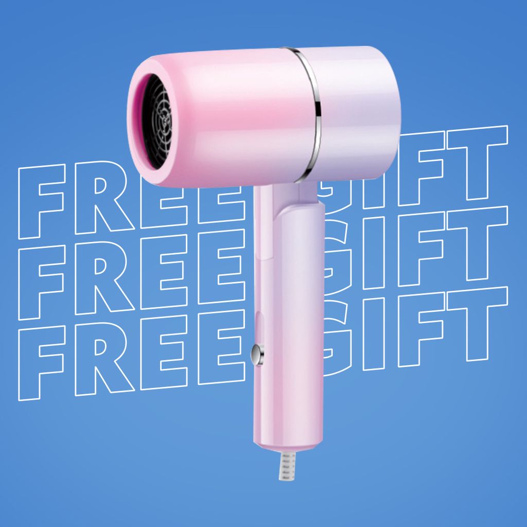 Jual [GIFT] Pink Purple Pastel Hair Dryer AirFlow 220V Shopee Indonesia