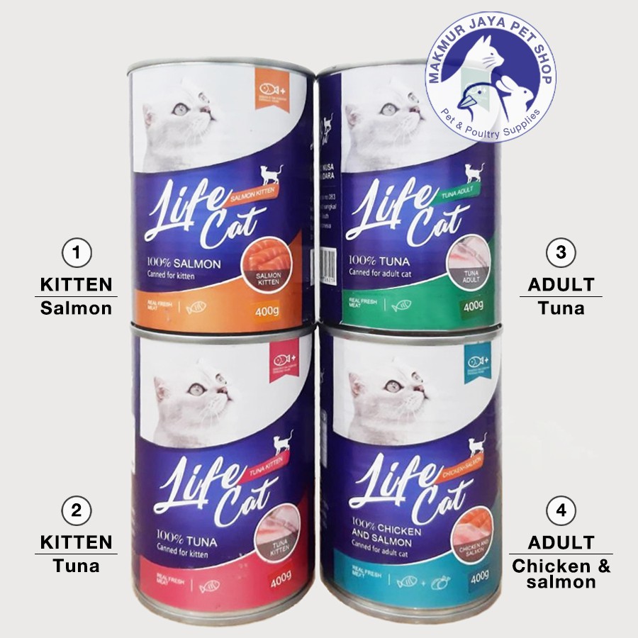 Jual Life Cat Kaleng Adult & Kitten 400gr / Wet Food / Makanan Kucing