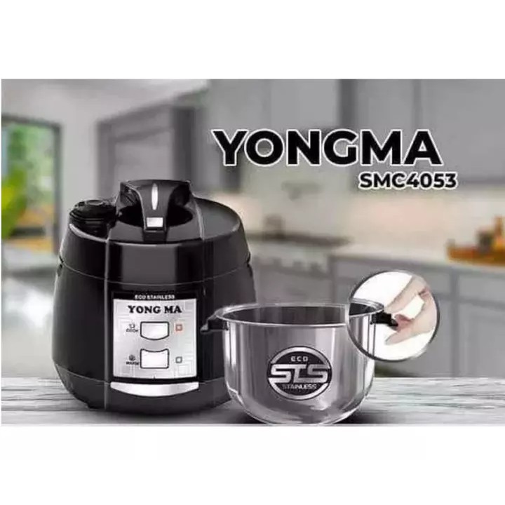 Jual YONG MA YONGMA SMC 4053 RICE COOKER 2 LITER PANCI STAINLESS STEEL