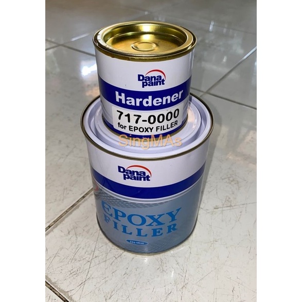 Jual Dana Paint EPOXY FILLER GREY 1L 1Ltr 1 Liter Set Cat Dasar Meni