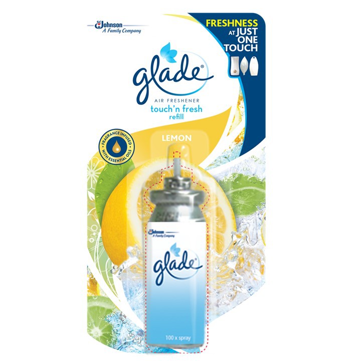 Jual Glade Touch'n Fresh Air Freshener Lemon / Citrus Bullet Refill 9