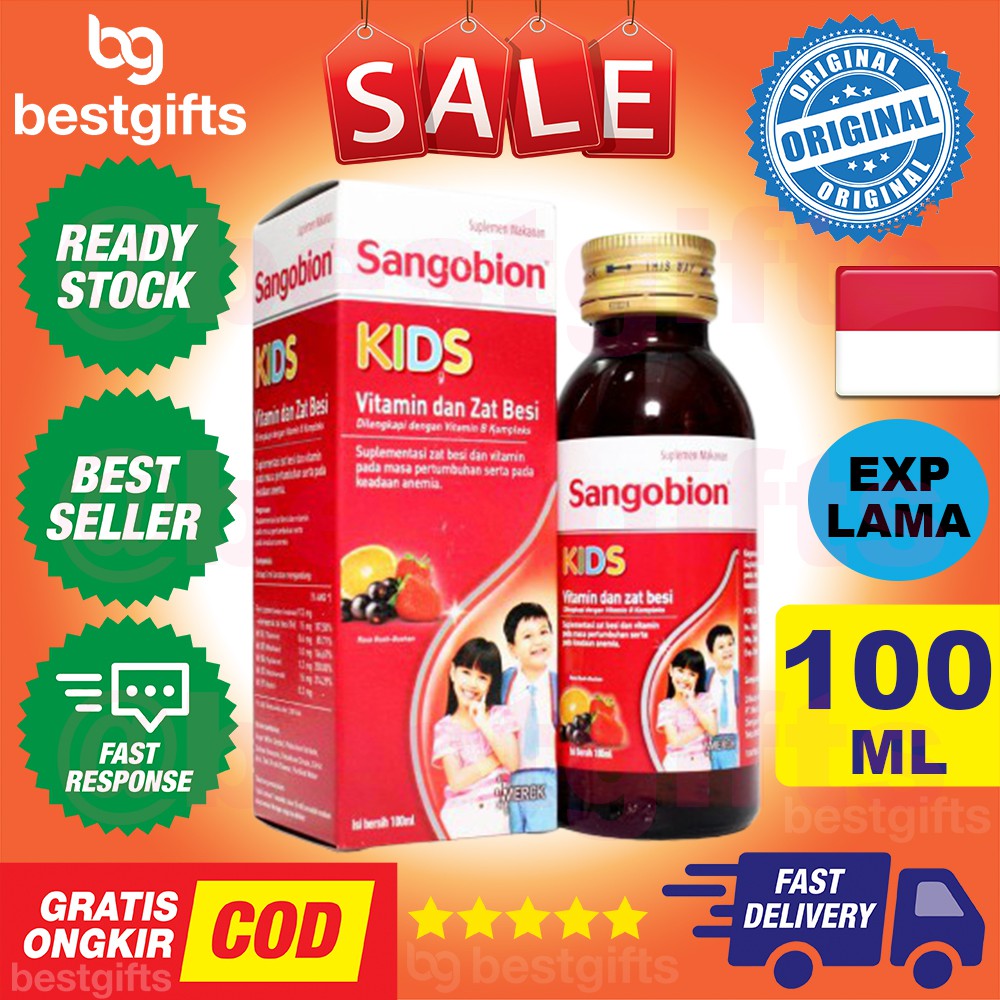 Jual SANGOBION KIDS VITAMIN DAN ZAT BESI VIT B COMPLEX KOMPLEKS