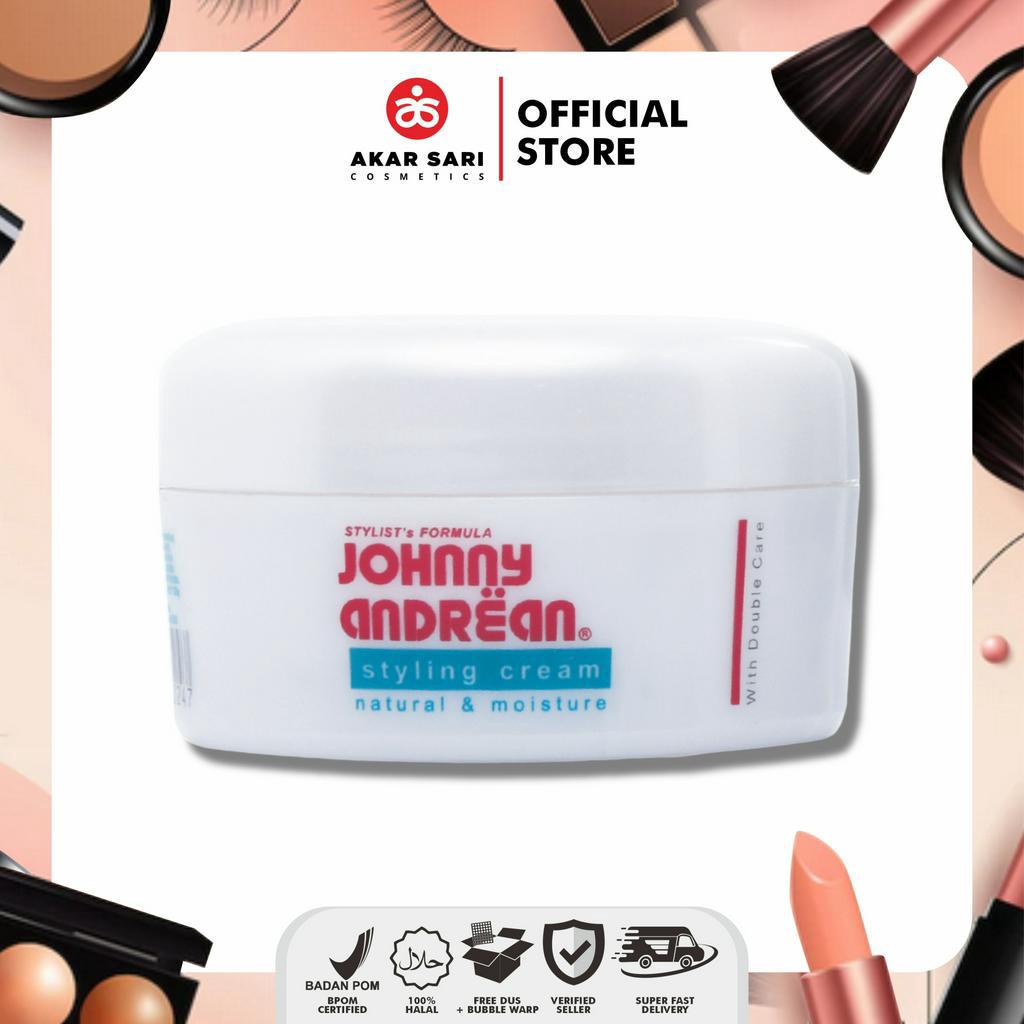 Jual JOHNNY ANDREAN STYLING CREAM NATURAL & MOISTURE 125 gr Shopee