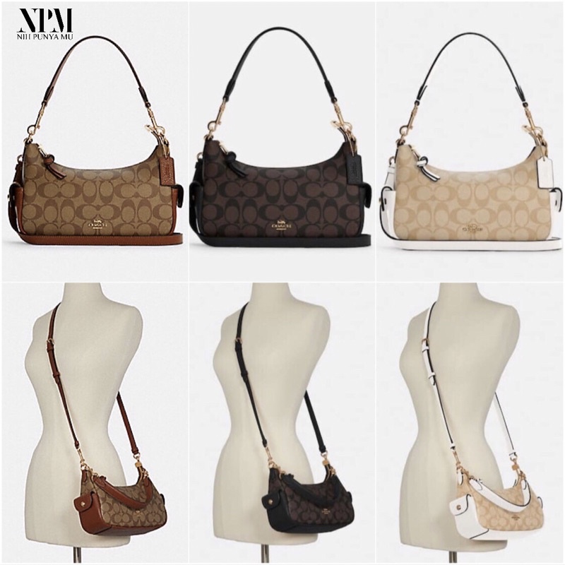 Jual Coach Pennie Shoulder Bag 25 In Signature Canvas Original 100