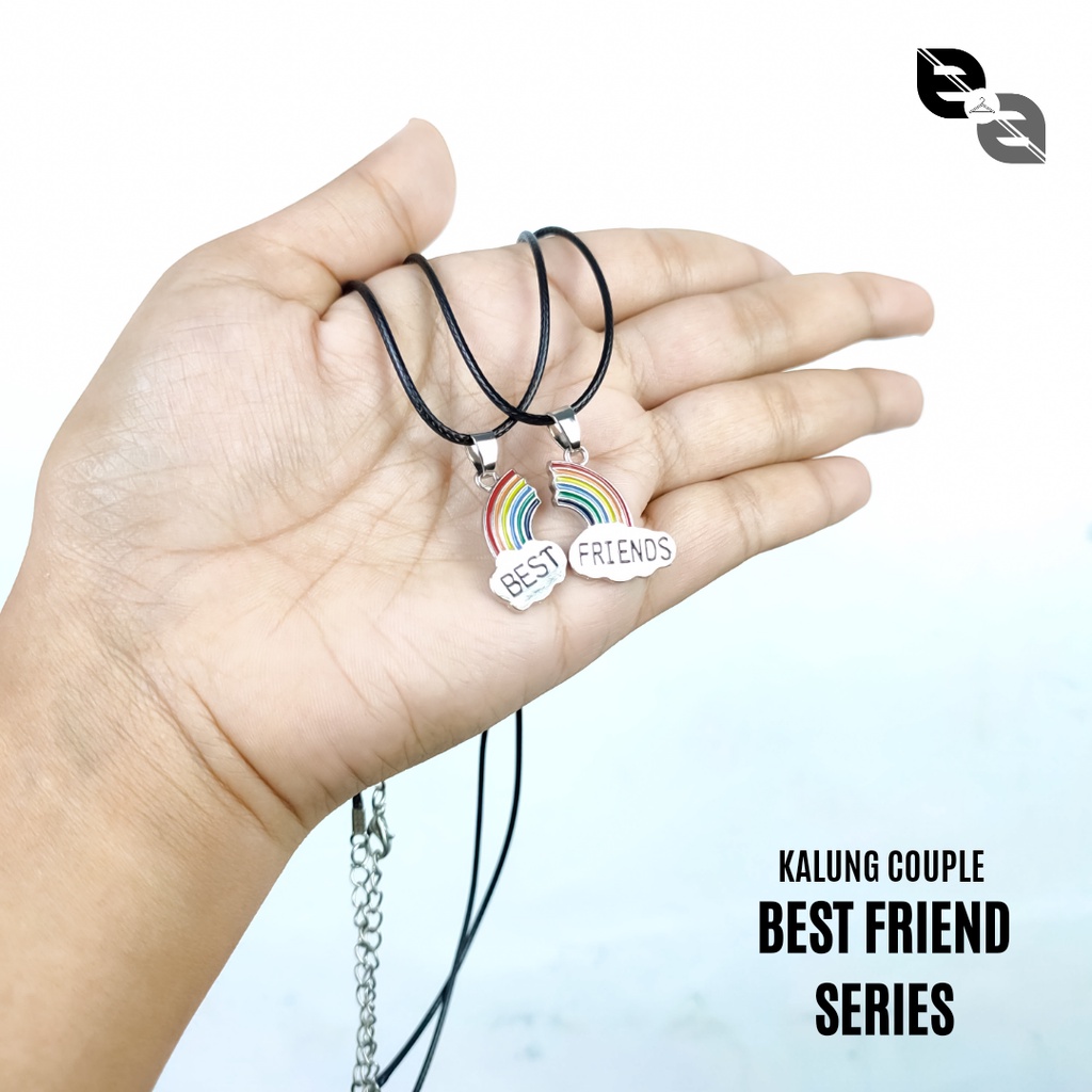 Jual Sepasang Kalung Couple Best Friend Kalung Tali Korea Untuk Bestie