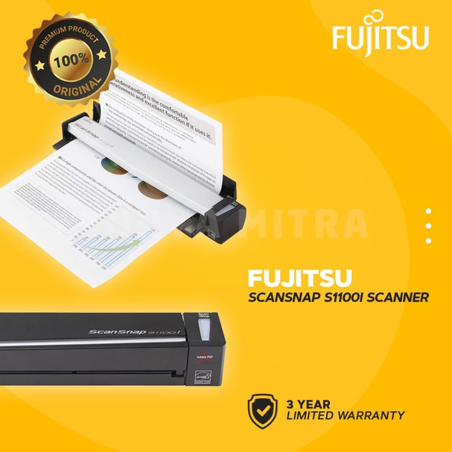 Jual Fujitsu ScanSnap S1100i Scanner | Shopee Indonesia