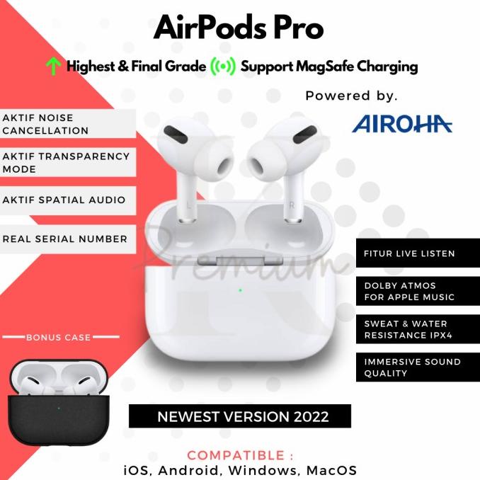 Jual APPLE AIRPODS PRO WIRELESS CHARGING CASE AKTIF ANC, TRANSPARENCY